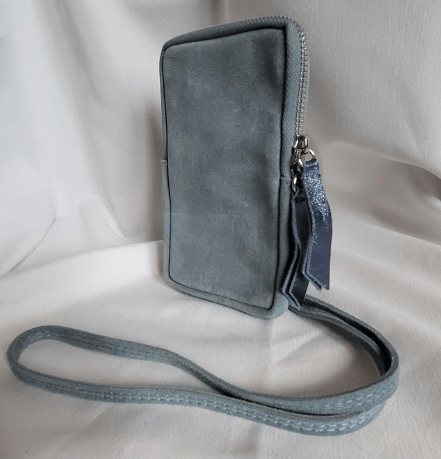 Pochette téléphone bi-matière 
