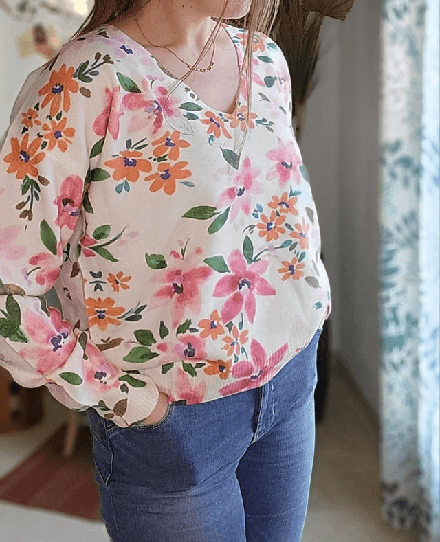 Pull fleuri Kiara 