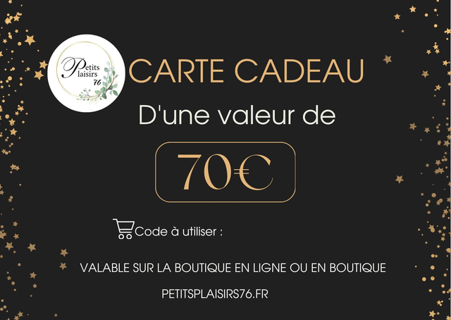 Carte cadeau 70€