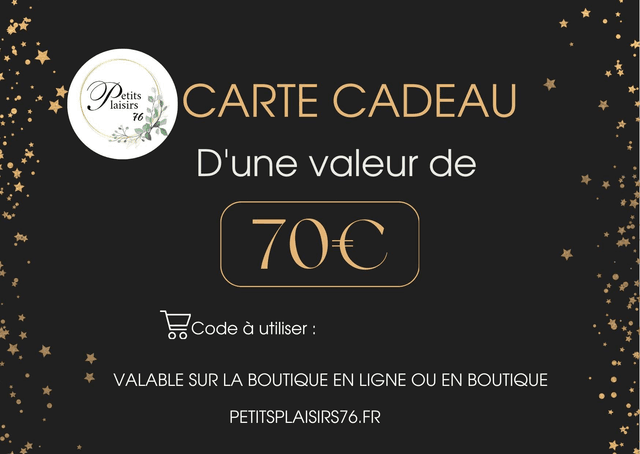 Carte cadeau 70€